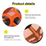 Suministros para mascotas con máscara para cubrir la boca de Bulldog para mascotas, versión de cubierta de red completa, M - Imagen 3