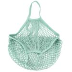 Bolsa de compras de malla reutilizable para mujer, bolso de almacenamiento de frutas con cordón, bolsa tejida de red de compras, tienda de comestibles, 2 uds.