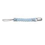 3 PCS Wave Leather Baby Short Chupete Clip Cadena Metal Chupete Soporte para pezones Cierres - Imagen 2