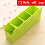 Porta pluma de escritorio multifunción de 4 rejillas, estuche de almacenamiento para oficina y escuela, caja de plástico, organizador de lápices de escritorio, 2 uds. - Imagen 2