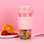 Mini exprimidor de frutas eléctrico doméstico recargable por USB portátil, 250ml