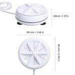 Mini lavadora portátil con turbina ultrasónica, minilavadora de ropa con Cable USB, conveniente para viajes, 2 in 1 - Imagen 3