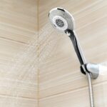 Cabezal de ducha con control de temperatura de baño con pantalla digital de mano