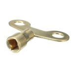 Llave de grifo de 5 uds., cerradura de latón macizo, radiador, drenaje de plomería, llave de grifo con orificio cuadrado, Inner Diameter 6.25 mm - Imagen 3