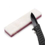 Afilador de cuchillos de doble cara, amoladora súper fina, herramienta para afilar