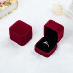 3 uds accesorios de joyería de boda caja de joyería de terciopelo cuadrado estuche de exposición de joyería Cajas de Regalo caja de pendientes de anillo