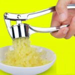Máquina trituradora de ajo y jengibre de mano de acero inoxidable para cocina