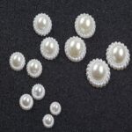 1 paquete de parches de perlas de imitación de flor de sol, accesorios para el cabello para teléfono móvil, parche de protección ambiental, 13mm - Imagen 4