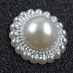 1 paquete de parches de perlas de imitación de flor de sol, accesorios para el cabello para teléfono móvil, parche de protección ambiental, 16mm