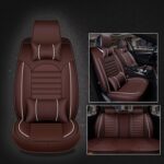 Funda universal para asiento de coche de cuero PU, Coffee Deluxe