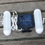 Lámpara de doble lámpara LED de pared con energía solar para cobertizo IP44 Lámpara de tracción para exteriores impermeable - Imagen 2
