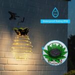 30 LED Hierro al aire libre Cadena de piña Linterna solar Candelabro telescópico Luz moderna del porche - Imagen 4