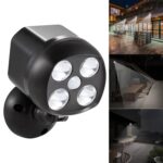3W 4 LED SMD 3535 Iluminación exterior Sensor de movimiento inalámbrico Foco exterior Luz de pared LED