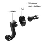 Accesorios para cámaras deportivas para GoPro HERO11 Black / HERO9 Black / DJI Osmo Action 3, Centered Universal Bend Arm - Imagen 4