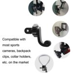 Accesorios para cámaras deportivas para GoPro HERO11 Black / HERO9 Black / DJI Osmo Action 3, Centered Universal Bend Arm - Imagen 5