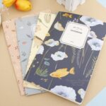 4 PCS G12G108 Kawaii Cute Nature Flowers Birds Animal Notebook Pintura Diario Libro Diario Registro Oficina Material escolar, Entrega de colores aleatorios