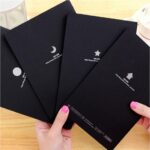 Cuaderno de bocetos, diario, dibujo, pintura, grafiti, cubierta suave, libro de bocetos de papel negro, cuaderno, suministros escolares de oficina, regalo, S 56K, M 32K, L 16K - Imagen 2