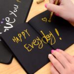 Cuaderno de bocetos, diario, dibujo, pintura, grafiti, cubierta suave, libro de bocetos de papel negro, cuaderno, suministros escolares de oficina, regalo, S 56K, M 32K, L 16K - Imagen 4