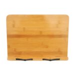 Soporte para sujetalibros de tableta de madera, libros de cocina, libros de texto, documentos, soporte de libro de descanso de lectura plegable de bambú, Light Board Large - Imagen 2