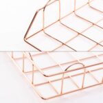 Soporte plegable de hierro forjado para revistas y periódicos, estante de almacenamiento, bandeja para archivos, suministros de organizador de Escritorio de oficina - Imagen 4