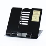 Soporte para libros de lectura ajustable de Metal portátil, soporte para iPad, estante para libros y documentos, Small