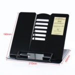 Soporte para libros de lectura ajustable de Metal portátil, soporte para iPad, estante para libros y documentos, Small - Imagen 2