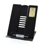 Soporte para libros de lectura ajustable de Metal portátil, soporte para iPad, estante para libros y documentos, Large