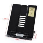 Soporte para libros de lectura ajustable de Metal portátil, soporte para iPad, estante para libros y documentos, Large - Imagen 2