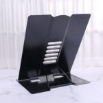 Soporte para libros de lectura ajustable de Metal portátil, soporte para iPad, estante para libros y documentos, Large - Imagen 5