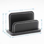 2 bloques de papelería de oficina, tarjetero de cuero para Tarjeta De Nombre, papelería, negocios, oficina, hogar, tarjetero, 2 Blocks Card Holder - Imagen 3