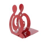Sujetalibros de Metal para notas musicales, soporte de hierro, soportes de escritorio para libros, 2 uds.