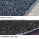 Alfombra redonda KSolid, tapete de lana suave, alfombra antideslizante, tapetes para puerta de dormitorio para niños, Diameter: 160cm - Imagen 4