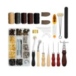 28 en 1 46 Estilo Herramientas de costura de bricolaje Herramientas de artesanía de cuero Conjunto de herramientas hechas a mano - Imagen 2