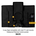 Cubierta protectora universal impermeable y a prueba de polvo para TV al aire libre, 50-52 inch - Imagen 4