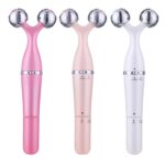 Masajeador de ojos eléctrico portátil 3 en 1, doble mentón, Estiramiento Facial, rodillo de masaje corporal para cuello, máquina para masajes faciales 3D antiarrugas - Imagen 3