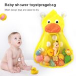 Organizador de almacenamiento de juguetes para Baby Shower, conjunto de malla de almacenamiento de juguetes para niños para baño - Imagen 3