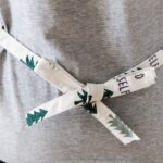 Delantal con estampado de lino y algodón de estilo nórdico - Imagen 4