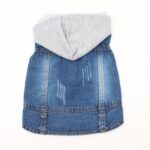 Chaleco pequeño de mezclilla con personalidad Retro, ropa para perros y mascotas, chaqueta para mascotas, M