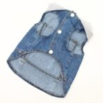 Chaleco pequeño de mezclilla con personalidad Retro, ropa para perros y mascotas, chaqueta para mascotas, M - Imagen 4