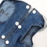 Chaleco pequeño de mezclilla con personalidad Retro, ropa para perros y mascotas, chaqueta para mascotas, M - Imagen 5