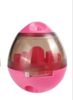 Juguete interactivo para gatos IQ Treat Ball juguetes para mascotas más inteligentes vaso divertido con fugas de bolas de comida, Leaking Food Balls(Red)