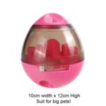 Juguete interactivo para gatos IQ Treat Ball juguetes para mascotas más inteligentes vaso divertido con fugas de bolas de comida, Leaking Food Balls(Red) - Imagen 2
