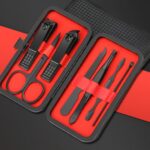 Manicure Clavas de uñas Pedicure Set Portable Travel Hygiene Kit Juego de herramientas de cortador de acero inoxidable