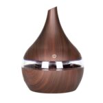 Difusor de aire aromático eléctrico USB, humidificador de aire ultrasónico de madera, aceite esencial, aromaterapia, máquina de niebla, 2 uds., 300ml