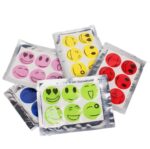 10 Uds pegatinas de mosquitos DIY pegatinas repelentes de mosquitos parches repelente de unidad de cara sonriente de dibujos animados (entrega aleatoria de colores)