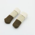 24 PCS Funda para base de silla doble acolchada antideslizante resistente al desgaste silenciosa, Chair Foot Cover - Imagen 3