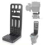 BEXIN L130A Soporte de placa L de liberación rápida de disparo vertical Soporte de base con orificios de tornillo de 1/4 pulgada