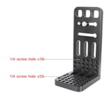BEXIN L130A Soporte de placa L de liberación rápida de disparo vertical Soporte de base con orificios de tornillo de 1/4 pulgada - Imagen 3