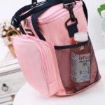 Bolsa de almuerzo plegable con aislamiento portátil para Picnic, dibujos animados respetuosos con el medio ambiente, Sanne Lunch Bag (Gray) - Imagen 2