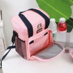 Bolsa de almuerzo plegable con aislamiento portátil para Picnic, dibujos animados respetuosos con el medio ambiente, Sanne Lunch Bag (Gray) - Imagen 3